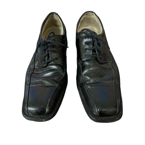 Florsheim Shoes Mens 9 D Casual Lace Up‎ Oxfords 13037-001 Black Leather - Picture 1 of 9